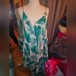 Forever 21 Beach Dress in Green One Size